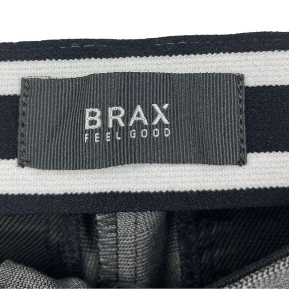 BRAX Mills Plaid Comfort Pants Size UK 16/ US 14/ 32” - Picture 5 of 8